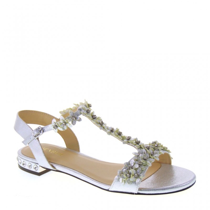 sandali eleganti color argento