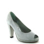 Confort 3366 Donna Open Toe camoscio grigio tacco 10 plateau