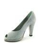 Confort 3366 Donna Open Toe camoscio grigio tacco 10 plateau
