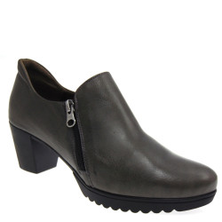 Tronchetti Donna con tacco in Pelle Grigia - PAULA URBAN 1939