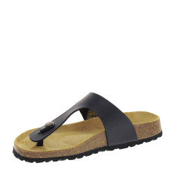 BIO BIO CALLIA Infradito Bio Donna Pelle Nero  Suola Gomma