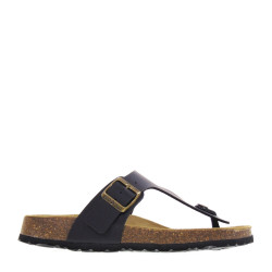 BIO BIO CALLIA Infradito Bio Donna Pelle Nero  Suola Gomma