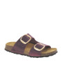 BIO BIO DAENAAPURE Sandali Ciabatte Bio Donna Pelle Bourdeaux  Suola Gomma