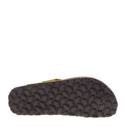 BIO BIO DENKAAPURE Infradito Bio Donna Pelle Verde  Suola Gomma Light