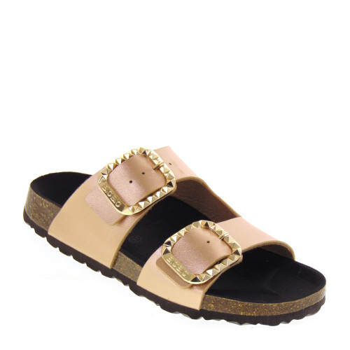 BIO BIO KAROL Sandali Ciabatte Bio Donna Similpelle Oro Rosa  Suola Gomma Light