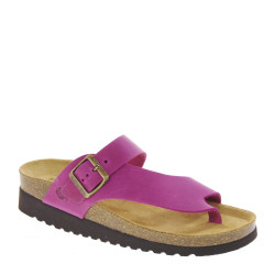 BIO BIO MERCE Infradito Bio Donna Pelle Fuxia Tacco Zeppa 3Cm Suola Gomma