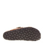 BIO BIO RIA Sandali Ciabatte Bio Donna Pelle Cuoio Tacco Zeppa 4Cm Suola Gomma Light