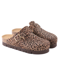 BIOLINE 91900 Sabot Casual Donna Pelle Sintetica Marrone  Suola Gomma