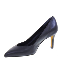 BRERA 1002 Decollete Cerimonia Donna Pelle Blu Notte Tacco Spillo 7Cm Suola Gomma