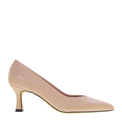 BRERA 4302 Decollete Cerimonia Donna Pelle Rosa Tacco Stiletto 5Cm Suola Gomma