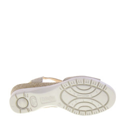 CALLAGHAN 29118 Sandali Confort Donna Esperanza Scamosciato Taupe Tacco Zeppa 6Cm Suola Extralight