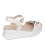 CALLAGHAN 29916 Sandali Sportivi Donna Llana Pelle Laminata Bianco Tacco Zeppa 6Cm Suola Extralight CALLAGHAN 29916 Sandali Sportivi Donna Llana Pelle Laminata Bianco Tacco Zeppa 6Cm Suola Extralight