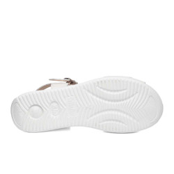 CALLAGHAN 29916 Sandali Sportivi Donna Llana Pelle Laminata Bianco Tacco Zeppa 6Cm Suola Extralight CALLAGHAN 29916 Sandali Sportivi Donna Llana Pelle Laminata Bianco Tacco Zeppa 6Cm Suola Extralight