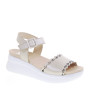 CALLAGHAN 29919 Sandali Sportivi Donna Llana Pelle Beige Tacco Zeppa 6Cm Suola Extralight