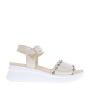 CALLAGHAN 29919 Sandali Sportivi Donna Llana Pelle Beige Tacco Zeppa 6Cm Suola Extralight