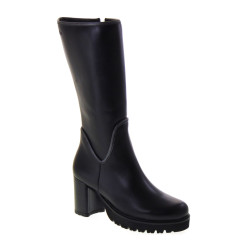 CALLAGHAN 30801 Stivali Tre Quarti Casual Donna Jazz Pelle Nero Tacco Grosso 7Cm Suola Extralight