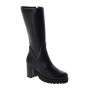 CALLAGHAN 30801 Stivali Tre Quarti Casual Donna Jazz Pelle Nero Tacco Grosso 7Cm Suola Extralight
