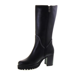 CALLAGHAN 30801 Stivali Tre Quarti Casual Donna Jazz Pelle Nero Tacco Grosso 7Cm Suola Extralight