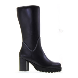 CALLAGHAN 30801 Stivali Tre Quarti Casual Donna Jazz Pelle Nero Tacco Grosso 7Cm Suola Extralight