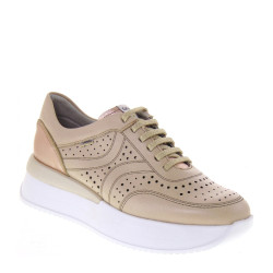 CALLAGHAN 51205 Sneaker Casual Donna Dina Pelle Rosa Tacco Zeppa 5Cm Suola Extralight