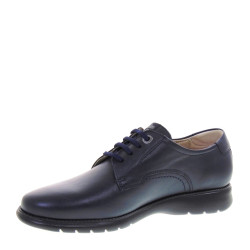 CALLAGHAN 55700 Stringate Basse Uomo Teide Pelle Blu  Suola Extralight