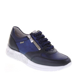 CALLAGHAN 92121 Sneaker Casual Donna Dorcas Sil Pelle Blu Tacco Zeppa 3Cm Suola Extralight