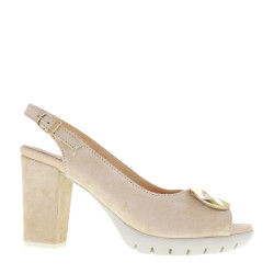 CALLAGHAN 99136 Sandali Sportivi Donna Judit Scamosciato Rosa Tacco Grosso 8Cm Suola Extralight