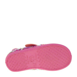 EMANUELA 419 Pantofoline chiuse Bimba panno caldo Fuxia Rosa Soletta estraibile cuoio