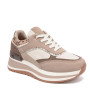 ERYNN 9166 Sneaker Casual Donna Sintetico Taupe Tacco Zeppa 5Cm Suola Gomma