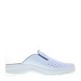 FLY FLOT 81474 Pantofole Casa Camera Donna Altivole Sintetico Bianco Tacco Zeppa 3Cm Suola Gomma