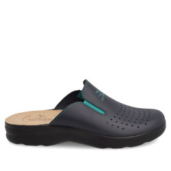 FLY FLOT 82316 Pantofole Scendiletto Uomo Affile Sintetico Blu  Suola Gomma