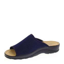 FLY FLOT S5214FB Pantofole Scendiletto Uomo Ancarano Spugna Blu  Suola Gomma