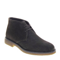 GINO TAGLI 104 Polacchine Casual Uomo Scamosciato Testa Moro Tacco Grosso 3Cm Suola Gomma