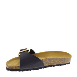 GOLDSTAR GS1837QTT Sandali Ciabatte Bio Donna Similpelle Platino  Suola Gomma