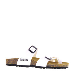 GOLDSTAR GS1895V Infradito Bio Donna Vernice Bianco  Suola Gomma