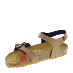 GOLDSTAR GS71981X Sandali Bio Donna Similpelle Nocciola  Suola Gomma