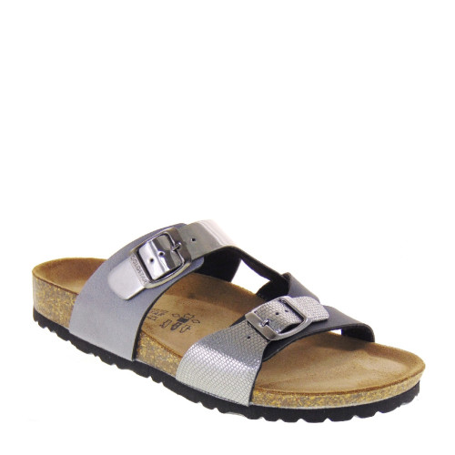 GOLDSTAR GS83081 Sandali Ciabatte Bio Donna Similpelle Antracite  Suola Gomma