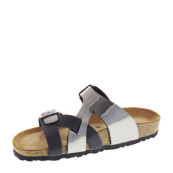 GOLDSTAR GS83081 Sandali Ciabatte Bio Donna Similpelle Antracite  Suola Gomma