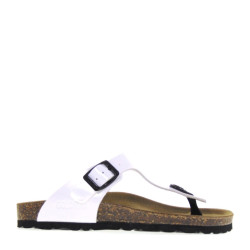 GOLD STAR 1830V Infradito Bio Donna Vernice Bianco  Suola Gomma