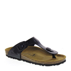 GOLD STAR 1830V Infradito Bio Donna Vernice Nero  Suola Gomma