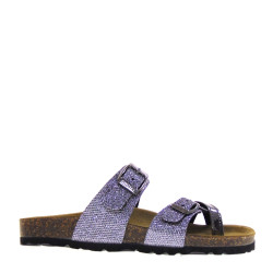 GOLD STAR 1895AY Infradito Bio Donna Similpelle Acciaio  Suola Gomma