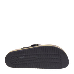 GOLD STAR 4809 Infradito Bio Donna Similpelle Nero  Suola Gomma