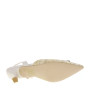 JOIA SHOES H8825 Slingback Cerimonia Donna Similpelle Beige Tacco Stiletto 4Cm Suola Gomma
