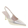 JOIA SHOES HY3016 Slingback Cerimonia Donna Similpelle Gold Tacco Stiletto 8Cm Suola Gomma