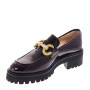 LE BRIELLA Z800C Mocassini Casual Donna Vernice Bordeaux Tacco Grosso 4Cm Suola Extralight