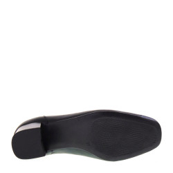 LUXURY LENA0023 Decollete Classici Donna Pelle Nero Tacco Grosso 4Cm Suola Gomma