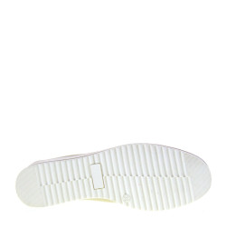 LUXURY NICLA0123 Mocassini Classici Donna Pelle Beige Tacco Zeppa 5Cm Suola Gomma