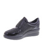 LUXURY RITA54 Sneaker Casual Donna Pelle Vernice Nero Tacco Zeppa 5Cm Suola Gomma