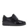 LUXURY RITA54 Sneaker Casual Donna Pelle Vernice Nero Tacco Zeppa 5Cm Suola Gomma