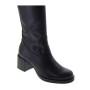 MANUEL COSTA NAPOLI Stivali Classici Donna Pelle Nero Tacco Grosso 6Cm Suola Gomma Gambale Ginocchio